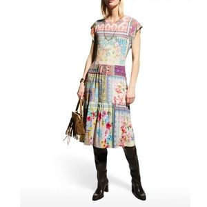 Johnny Was | Anika Crew Neck Tea Length Dress